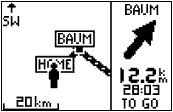 GARMIN Forerunner 301 map