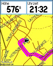 GARMIN eTrex Legend HCx route