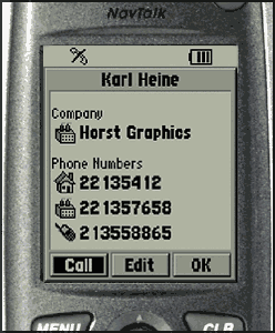 GARMIN NavTalk GSM Phone Book