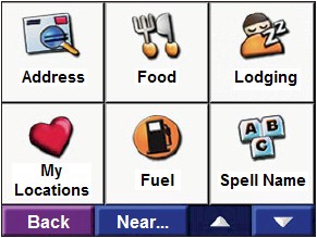 GARMIN Nuvi 300/310/350/360/660 search