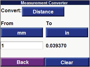 GARMIN Nuvi 300/310/350/360/660 unit converter