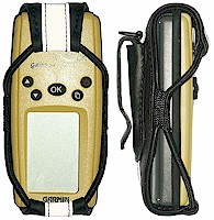 Belt holster with GARMIN Geko (front and side, GPS device not included)