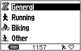 GARMIN Forerunner 305 settings