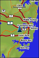 GARMIN GPSmap 62 / 62s / 62st Base Map Example Australia