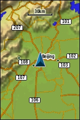 GARMIN GPSmap 62 / 62s / 62st Base Map Example China