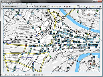 Extract of City Navigator Europe with Bern City