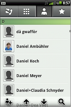 GARMIN nuvifone GA5 - Contacts