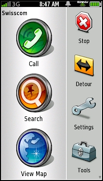 GARMIN nuvifone G60 - Main Menu 1 of 4