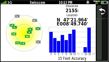 GARMIN nuvifone G60 - Satellites