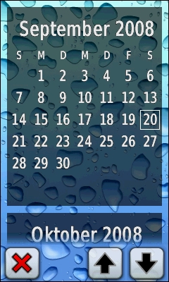 GARMIN Oregon 200 calendar
