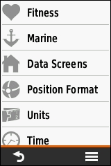 GARMIN eTrex Touch 25/35 - Settings (3 of 4)
