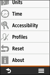 GARMIN eTrex Touch 25/35 - Settings (4 of 4)
