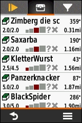 GARMIN eTrex Touch 25/35 - Geocaches