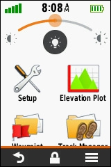 GARMIN eTrex Touch 25/35 - Main menu modern style