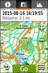GARMIN eTrex Touch 25/35 - Track map