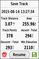GARMIN eTrex Touch 25/35 - Track