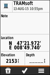 GARMIN eTrex Touch 25/35 - Waypoint