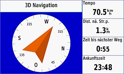 GARMIN GPSMAP 276Cx - Kompass