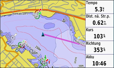 GARMIN GPSMAP 276Cx - Schweizer Seenkarte - Luzern