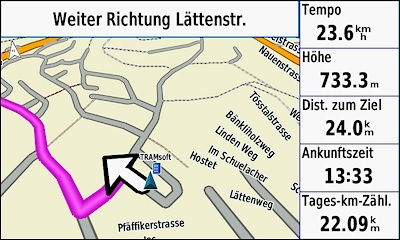 GARMIN GPSMAP 276Cx - Strassenkarte Auto-Mode