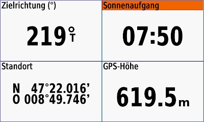 GARMIN GPSMAP 276Cx - Vier Grosse Felder