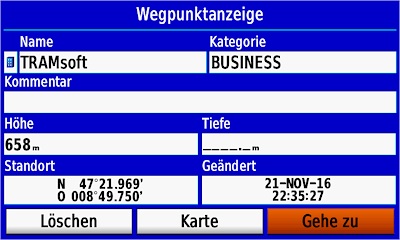 GARMIN GPSMAP 276Cx - Wegpunkt