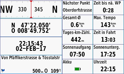 GARMIN GPSMAP 276Cx - Zwei kleine Spalten