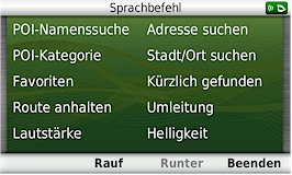 GARMIN Nuvi 3790T - Sprachbefehl 2